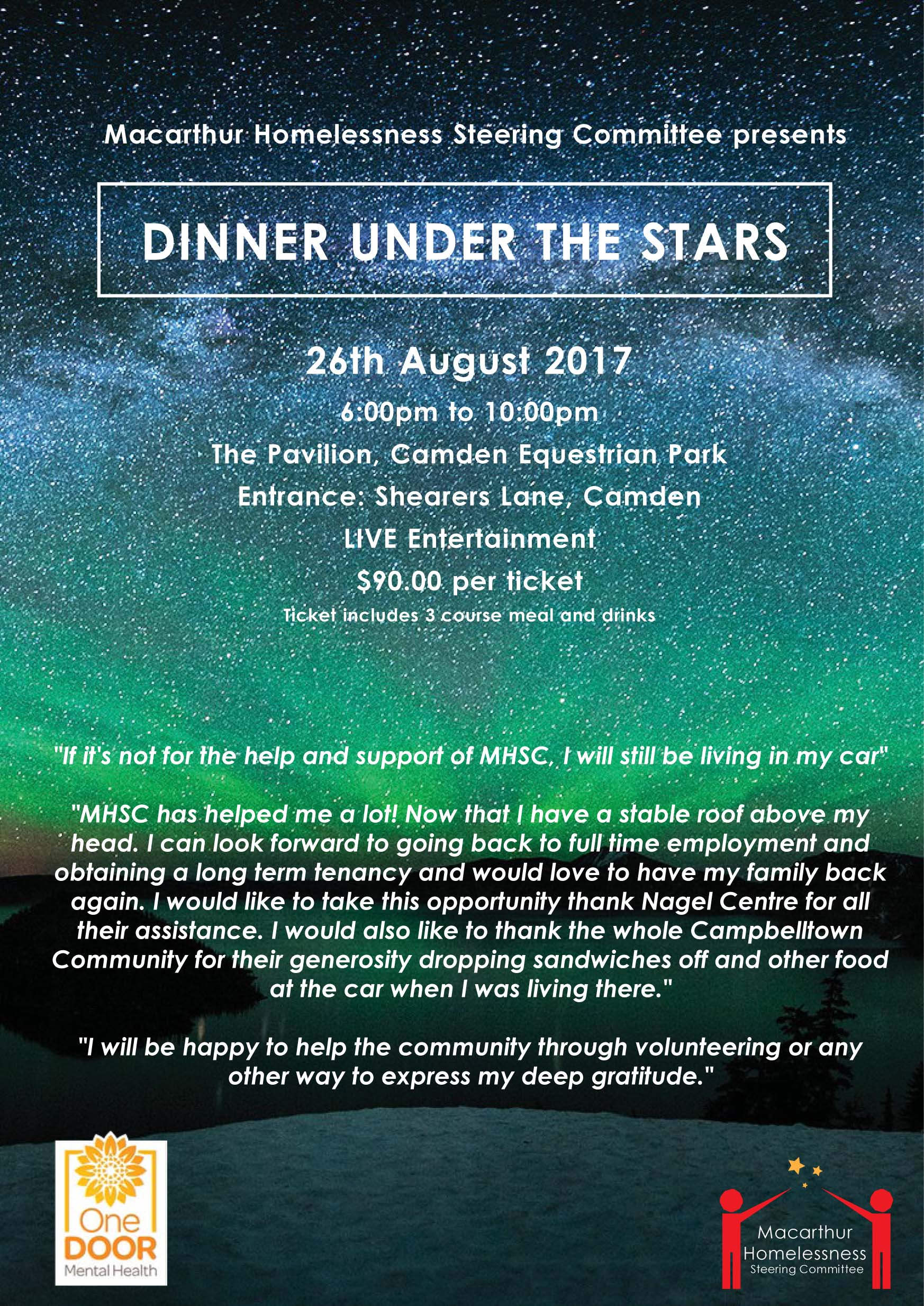 Dinner Under The Stars